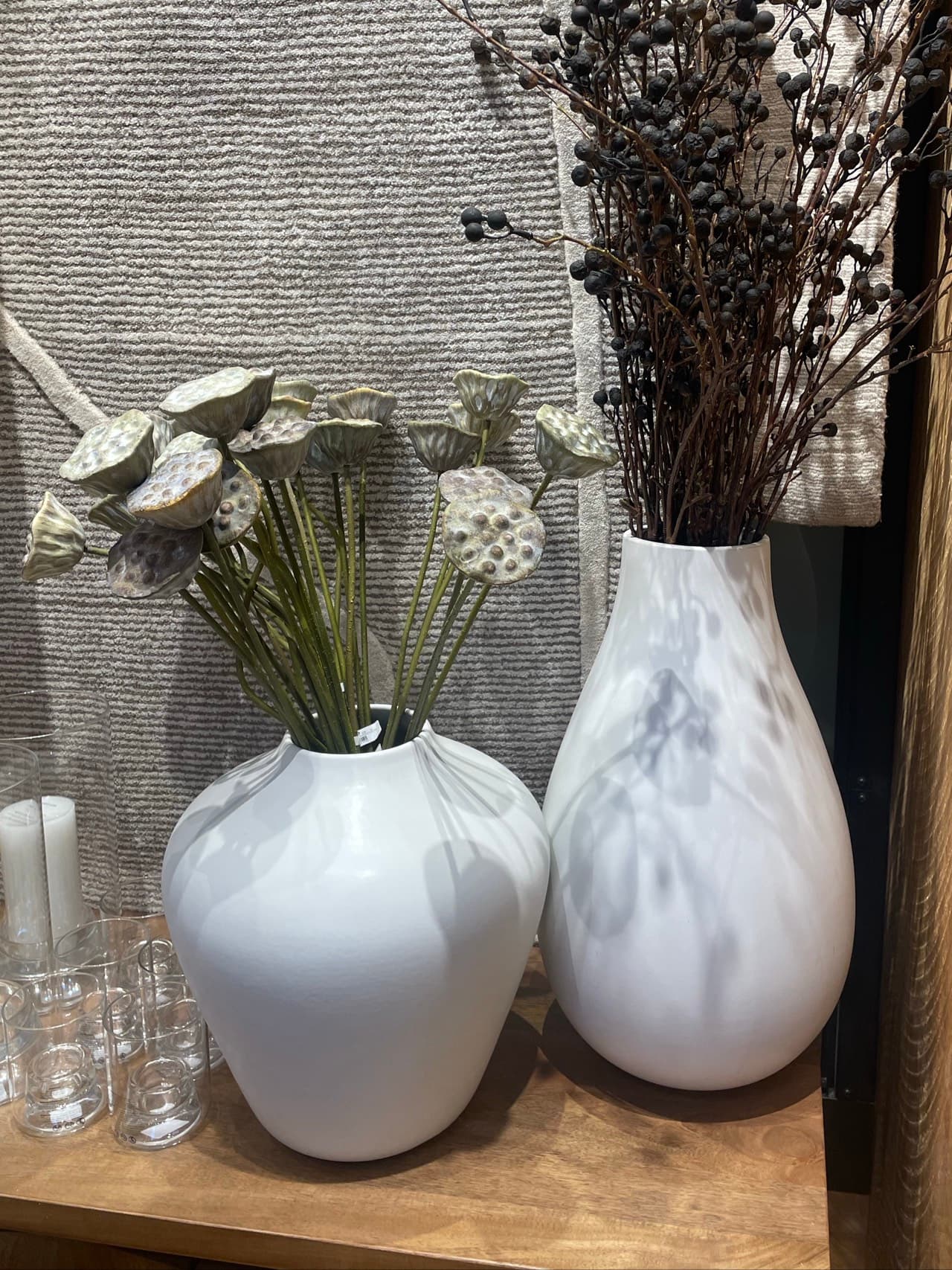 White Ceramic Vases