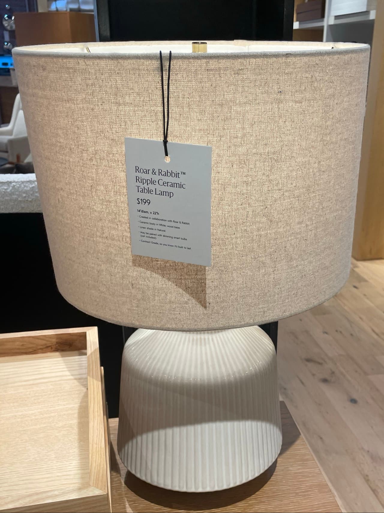 Ripple Ceramic Table Lamp