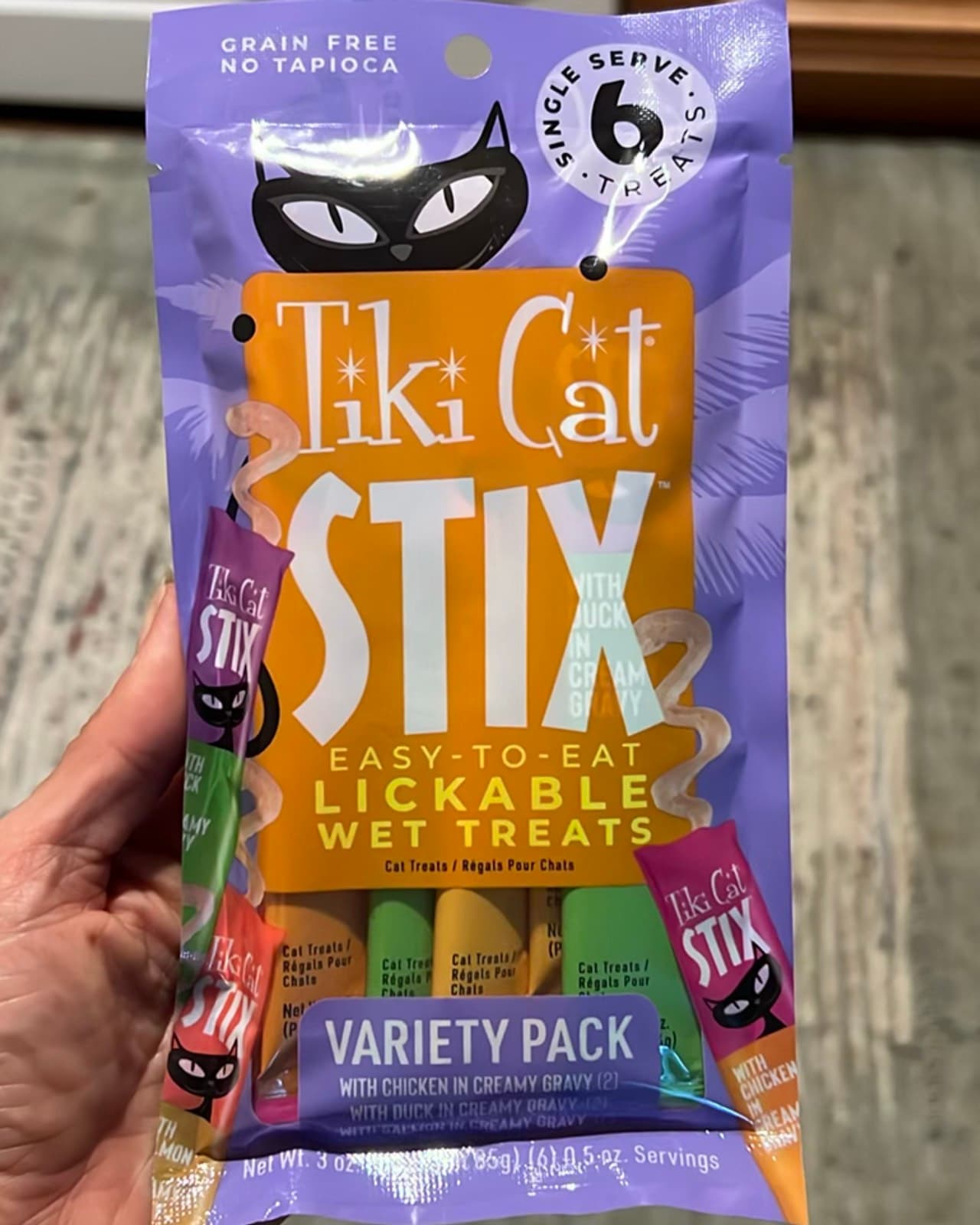 Tiki Cat Stix, lickable wet cat treats