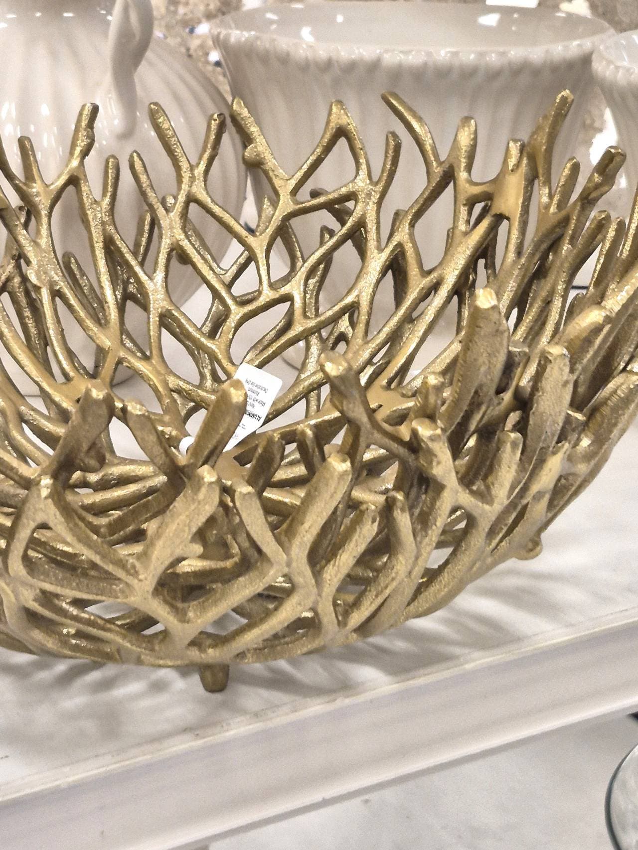 Gold Coral Bowl