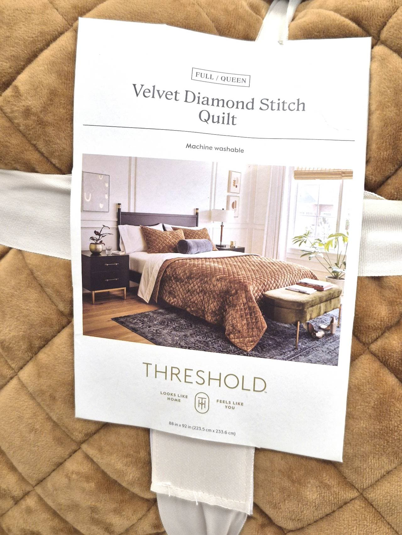 Velvet Diamond Stitch Quilt