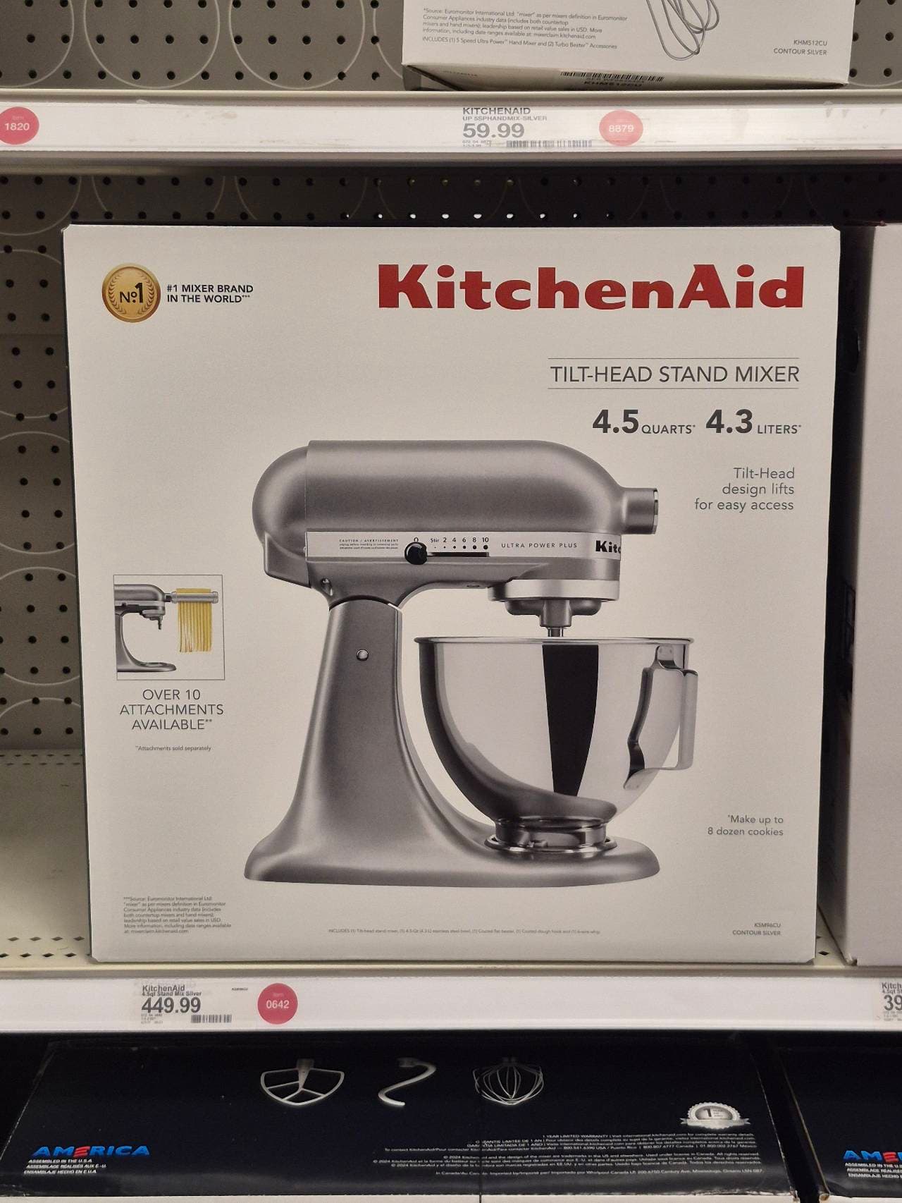 Tilt-Head Stand Mixer silver 4.5 quarts