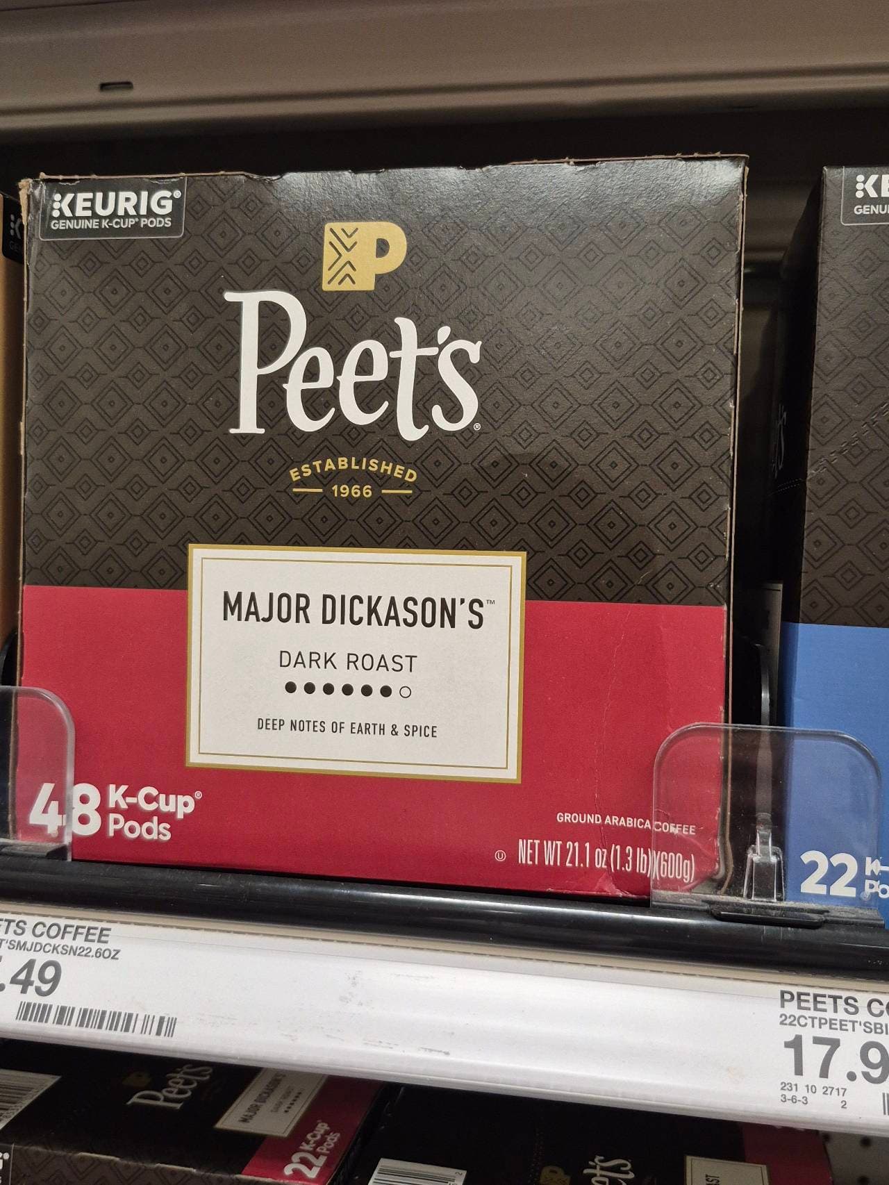 Dele Major Dickason's Dark Roast K-Cup Pods