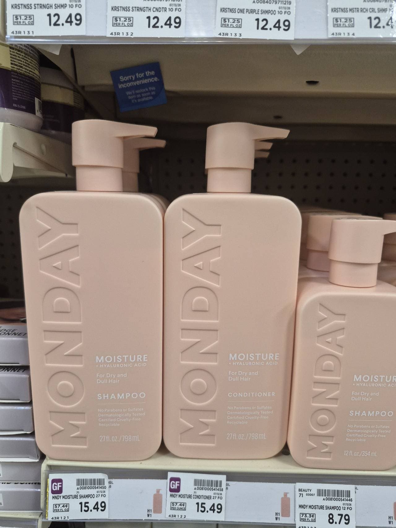 Monday Shampoo and Conditioner