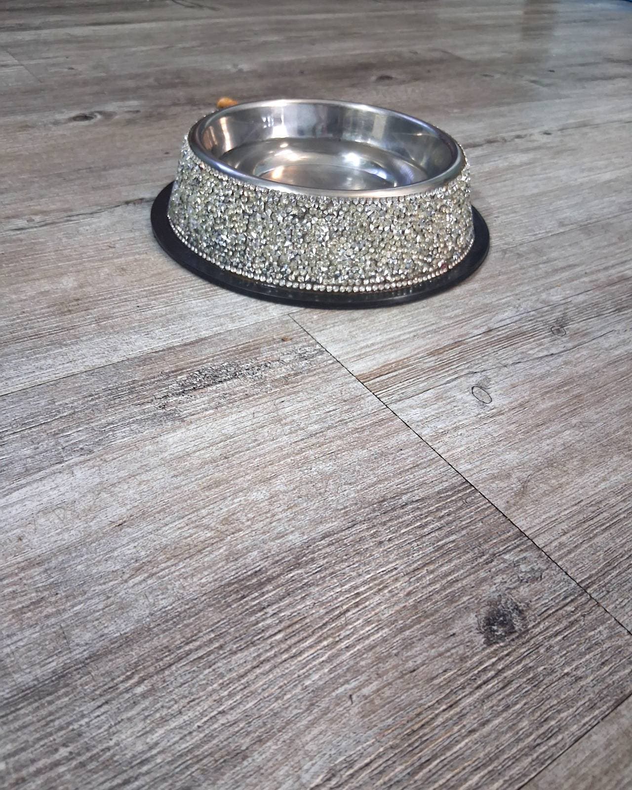 Elegant dog bowl with bling Rhinestone Pet Bowl