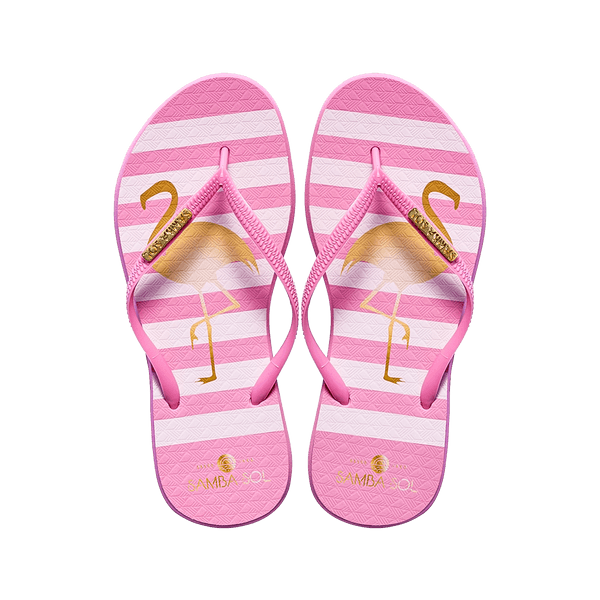 Artist designed flip flops made in Miami.