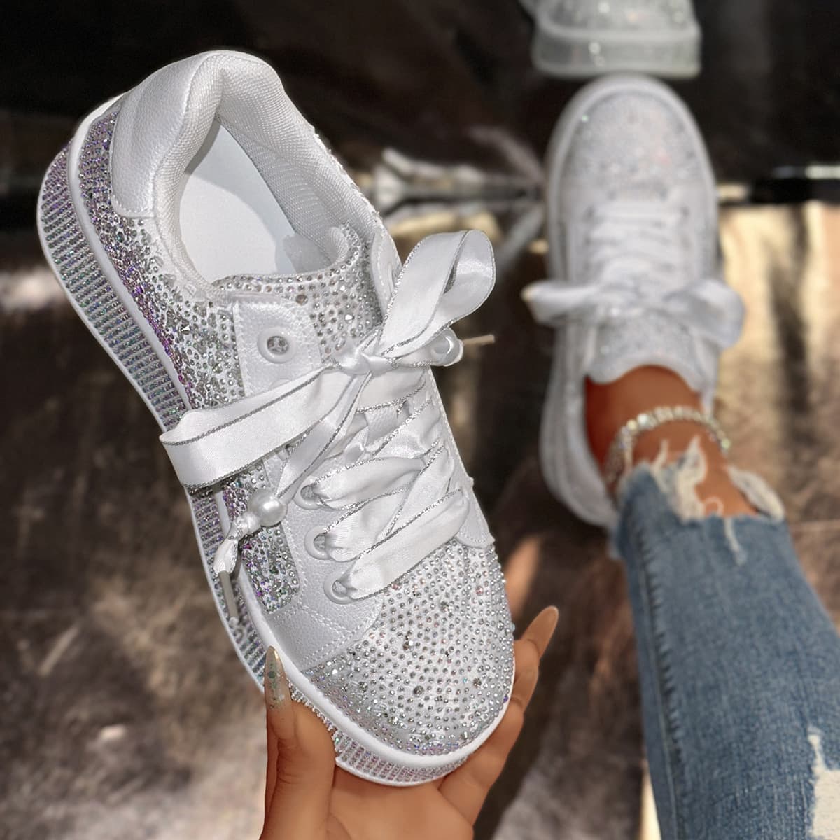 Bling sneakers